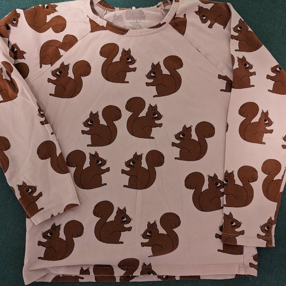 Mini Rodini Squirrel Tee, sz 8-9 yrs